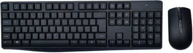 Kit Teclado e Mouse sem Fio Multi 2.4GHz USB com 1600 DPI e 12 Teclas Multimídia – Preto TC269