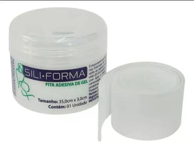Fita Adesiva 35x3cm para Cicatriz Hipertrófica e Queloide Siliforma