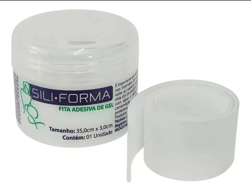 Fita Adesiva 35x3cm para Cicatriz Hipertrófica e Queloide Siliforma