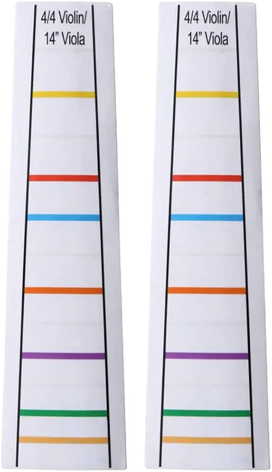 2 folhas transparentes 4/4 violino violino guia dedo guia fingerboard adesivos 35 centímetros viola dedo posição marcadores traste iniciantes dedilhado decalque para iniciantes prática