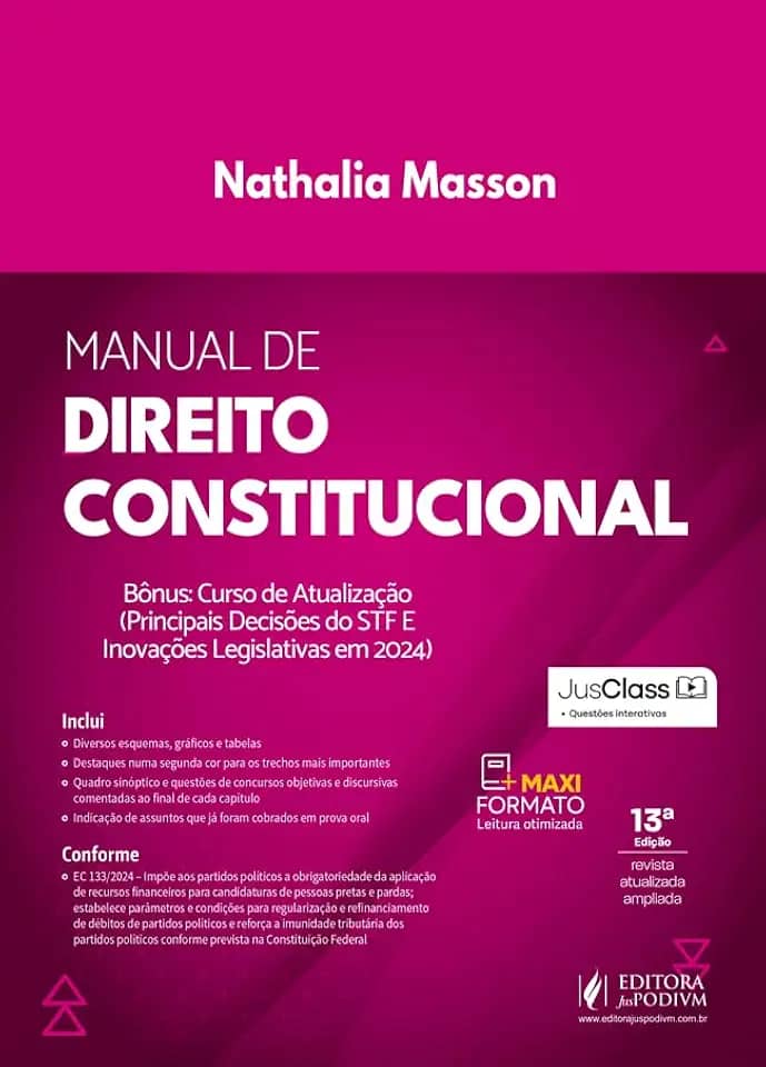 Manual De Direito Constitucional - 13 Edição 2025 Juspodivm