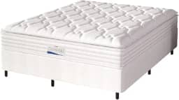 Cama Box Casal King Colchão Molas Ensacadas Granville Com Pillow Probel 193x203x66cm Branco