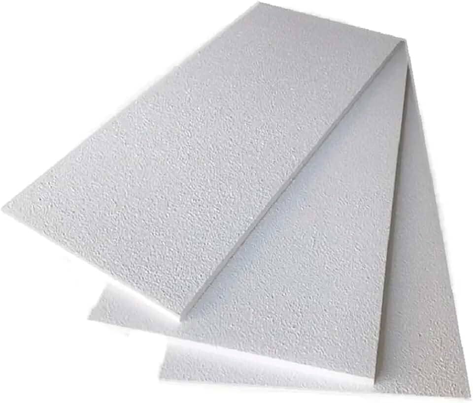 30 PLACAS DE ISOPOR ANTICHAMAS COM 20 MM (2 CM) DE ESPESSURA PARA FORRO, PAREDE, ISOLAMENTO ACÚSTICO 100x50x2CM