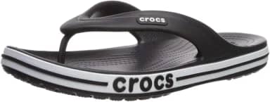 Chinelo crocs bayaband flip black/white