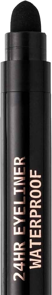 Kiss - Lápis Retrátil em Gel 24H à Prova d'Água RE01B Blackest Black