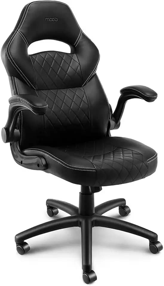 Cadeira Gamer Moob Horizon Giratória Com Função Relax e Braços Ajustáveis Preto