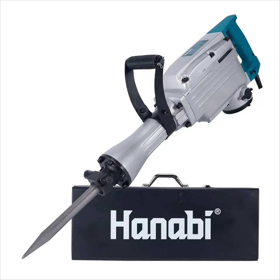 Martelete Demolidor 30kg 45J Para Concret 1240W 220V Pesado, Martelo Demolidor 15kg Profissional com Maleta + Cinzel