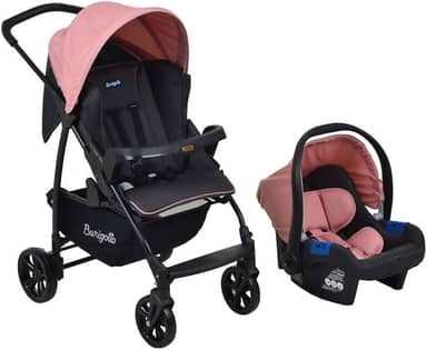 Burigotto Carrinho de Bebê com Bebê Conforto Ecco, Rosa