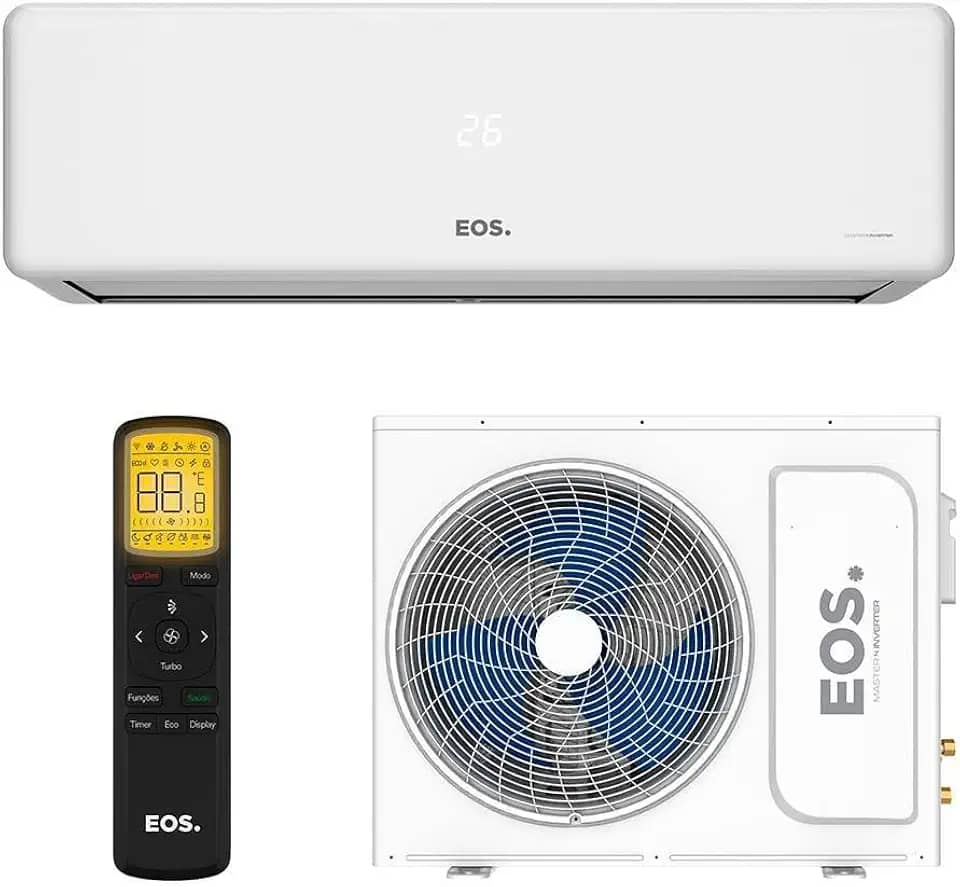 Ar-Condicionado Split Inverter 24000 BTUs EOS Master Inverter High Wall Só Frio EASM24001IFI/EASM24001IFE 220V