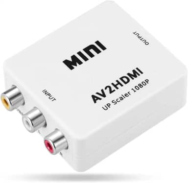 Adaptador Conversor AV RCA para HDMI Escalonamento Hardware Full HD