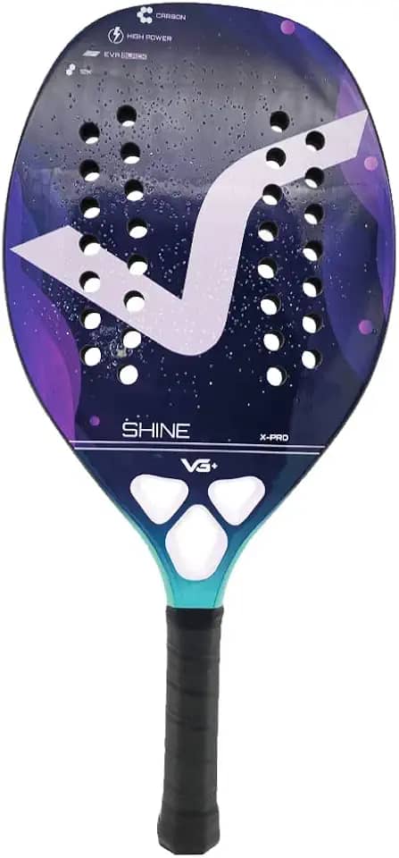 Raquete de Beach Tennis Shine 12K Carbon VG Plus