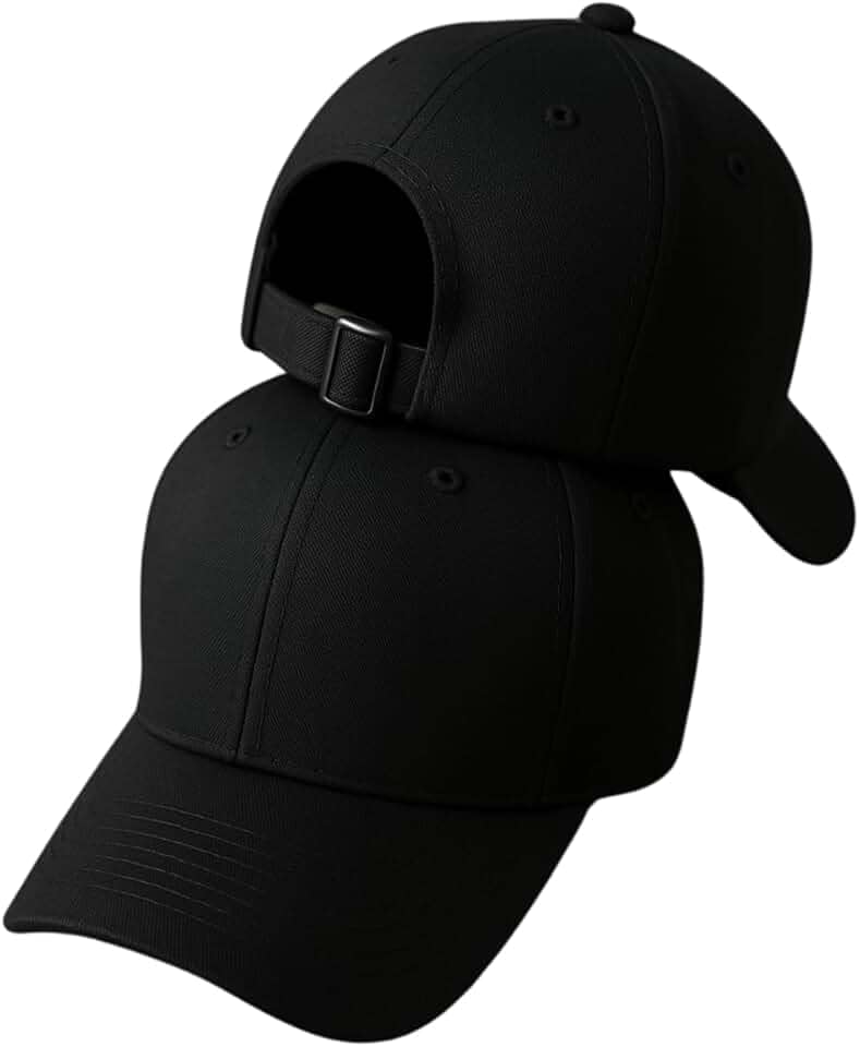 Boné Liso Preto Basico Ajustavel de Fitão Masculino Feminino Aba Curva Strapback