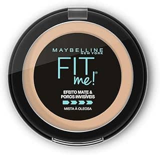 Maybelline NY Pó compacto Efeito Mate e Poros Invisíveis Fit Me Médio Claro Bege B03