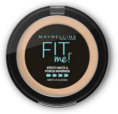 Maybelline NY Pó compacto Efeito Mate e Poros Invisíveis Fit Me Médio Claro Bege B03