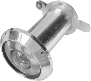 Visualizador de porta de 220 graus olho mágico durável olho mágico 16 mm diâmetro HD lente de vidro móveis ferragens ferramentas olho de gato (prata)