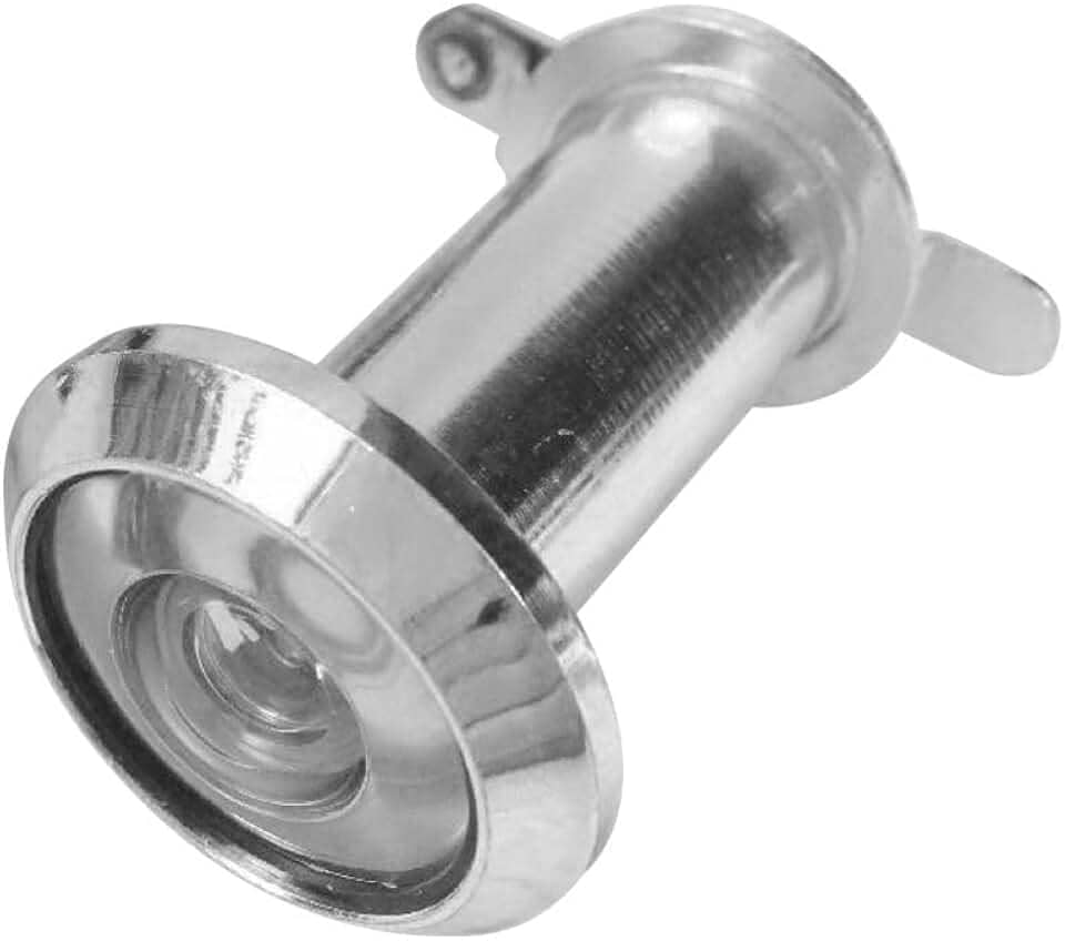 Visualizador de porta de 220 graus olho mágico durável olho mágico 16 mm diâmetro HD lente de vidro móveis ferragens ferramentas olho de gato (prata)