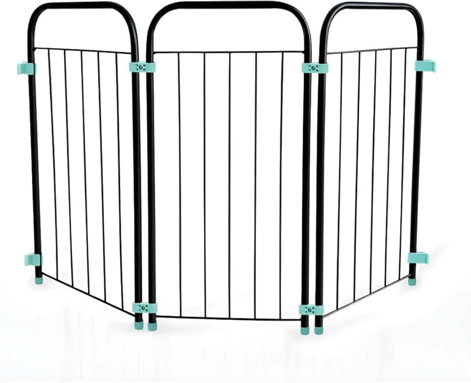 Portão Cercado Portátil Dobrável Multiuso para Pet, Grade de Proteção Versátil, 35 a 106cm,