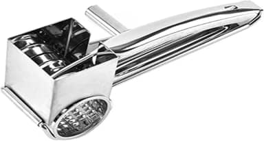 Ralador de Queijo Em Aço Inox Giratório Manual com Lâminas