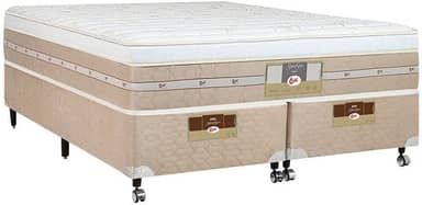 Cama Box + Colchão Castor Queen Silver Star Air One Face Pocket 158x198x59cm
