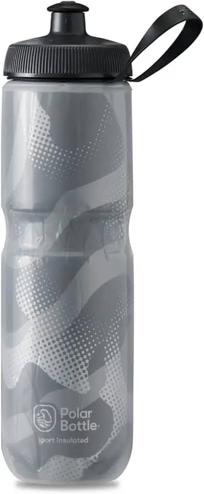 Garrafa de água Polar Bottle – sem BPA, garrafa esportiva térmica com alça (710 ml)