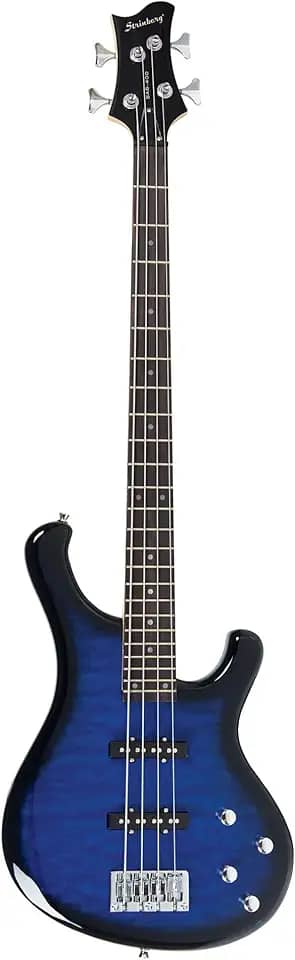 Contrabaixo Ativo 4 Cordas Aço SAB-400 TBL Azul STRINBERG