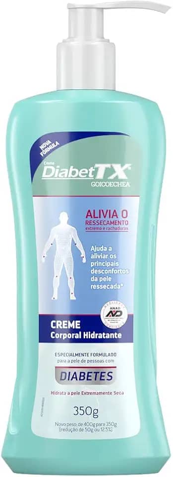 Diabet Tx Creme Hidratante 400g, Diabet Tx, pacote de 12