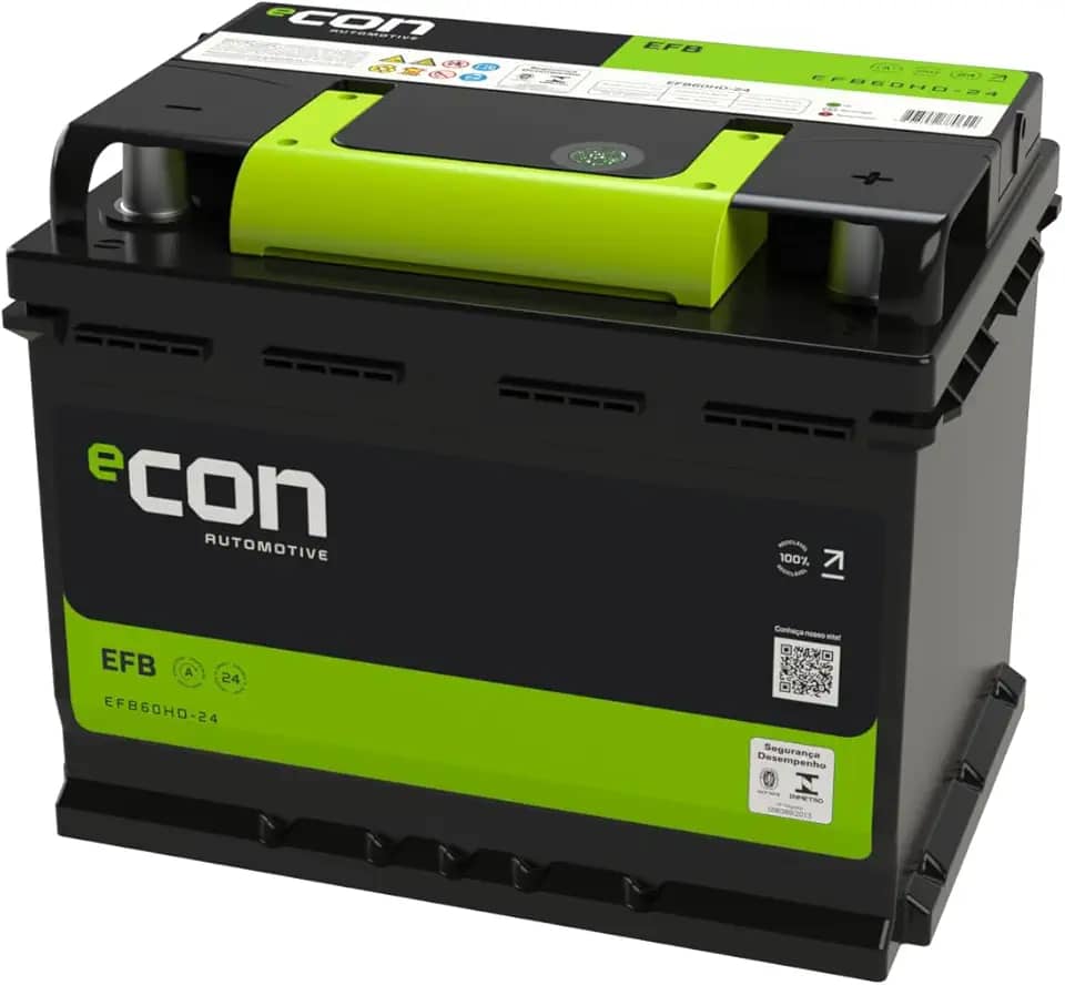 Bateria eCON EFB 60Ah 570A 12V Garantia 24 Meses