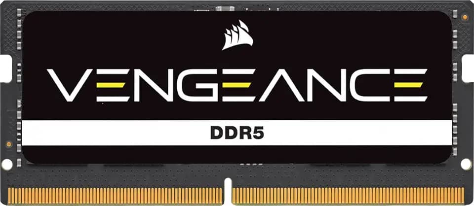 CORSAIR Memória de computador Vengeance SODIMM DDR5 RAM 48GB (1x48GB) 5200MHz CL44 Intel XMP iCUE - Preto (CMSX48GX5M1A5200C44)