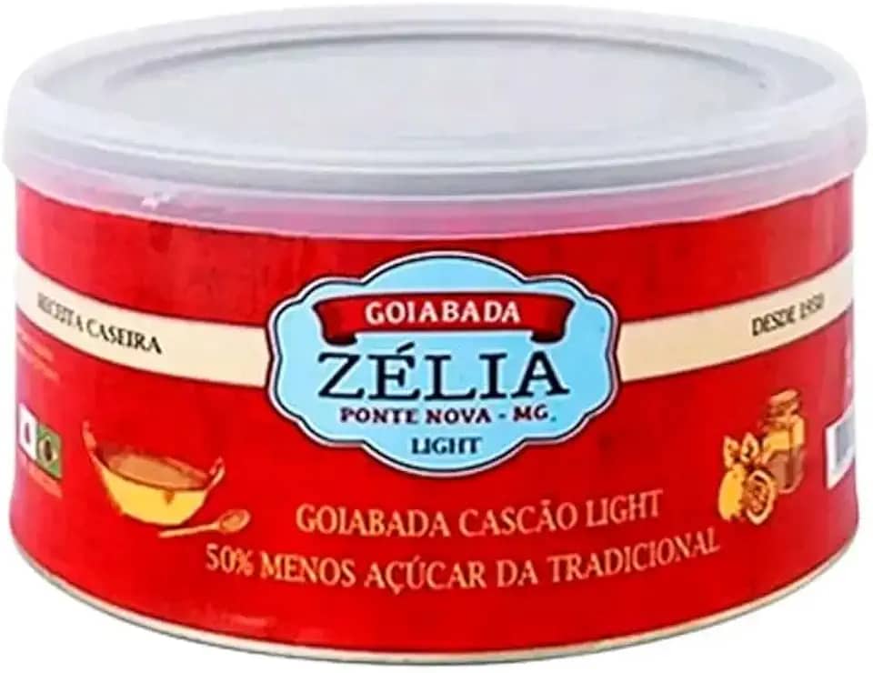 Doces Zélia Goiabada Cascão Zélia Lata 400G Light