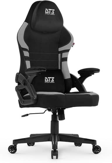 Cadeira Gamer DT3 GX, reclinável, apoio de cabeça ajustável, apoios de braços com ajuste de profundidade, revestimento em tecido Max2Weave, suporta até 110 e altura máx. de 1,75m (Grey)