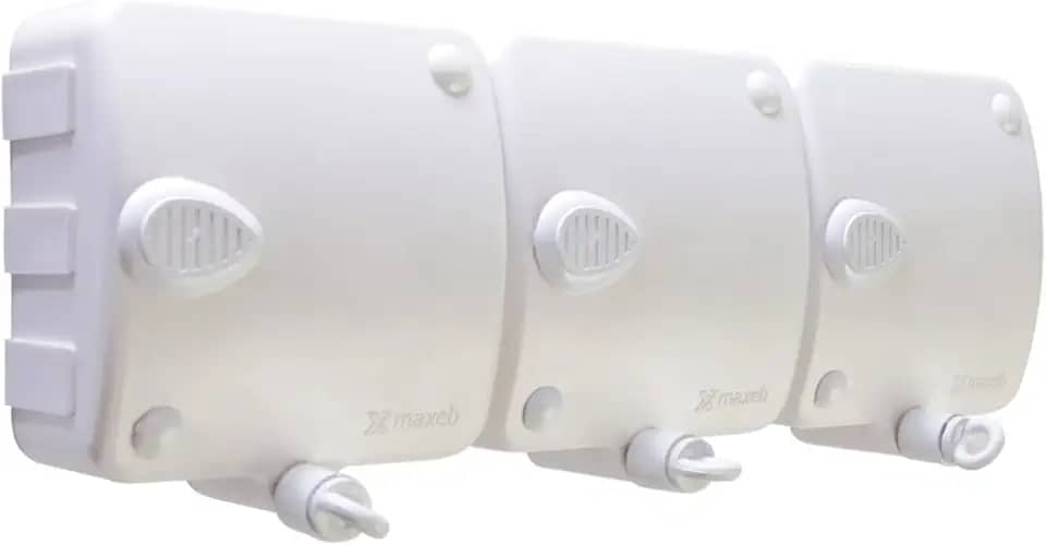 Varal Retrátil Automático Stendmax, 3 Módulos com 3 Cordas de 6 metros Cada, Cor Preta, Maxeb.