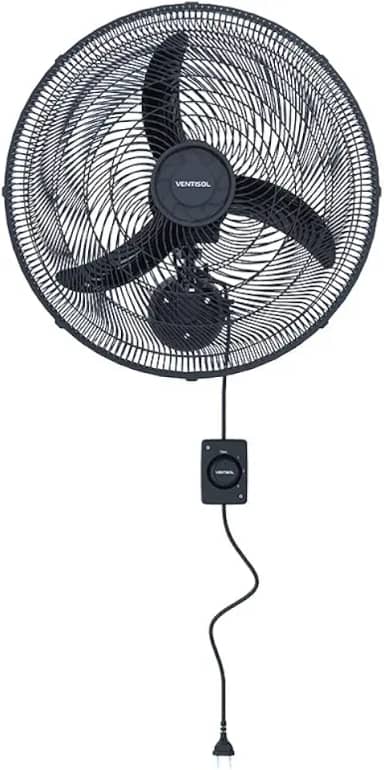 Ventisol Ventilador de parede Oscilante New 50cm Preto 220V