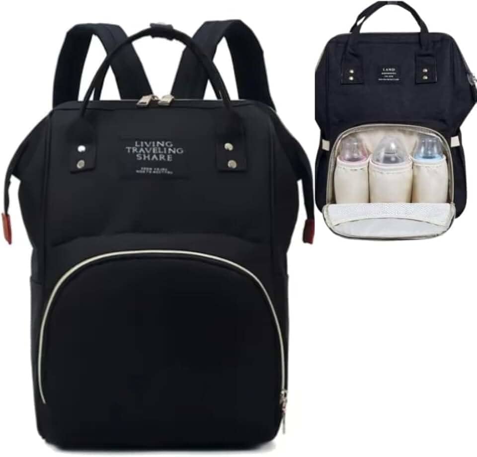 Mochila Maternidade Bolsa Bebê Multifunção Impermeável Portátil Para Fraldas e Mamadeiras e Alça de Mão Confortável - TUBARÃO STORES