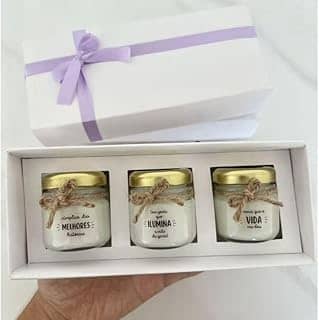 Kit 3 Mini Velas Aromáticas Melhores Amigas - Presente Criativo Amigos Amizade