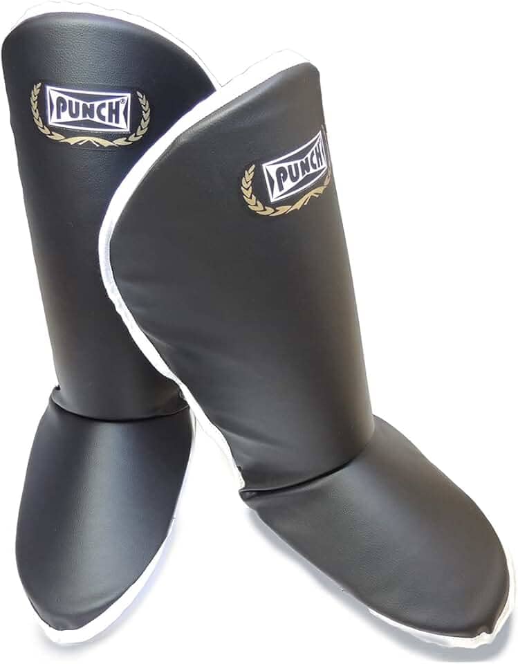 Protetor De Canela Com Pé Muay Thai Punch