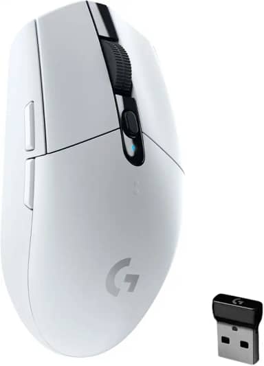 Mouse Gamer Sem Fio Logitech G305 LIGHTSPEED com 6 Botões Programáveis e Até 12.000 DPI - Branco