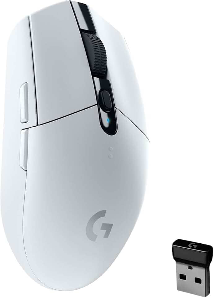 Mouse Gamer Sem Fio Logitech G305 LIGHTSPEED com 6 Botões Programáveis e Até 12.000 DPI - Branco