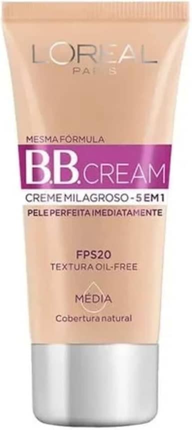 BB Cream Dermo Expertise Base Média 30ml, L'Oréal Paris, Médio, 30Ml