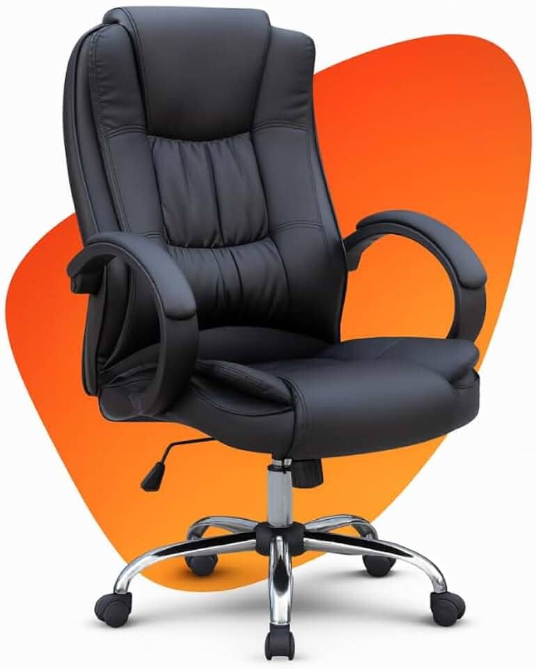 Cadeira De Escritório Presidente Ergonômica Nice Giratória Regulagem de Altura a Gás Revestimento