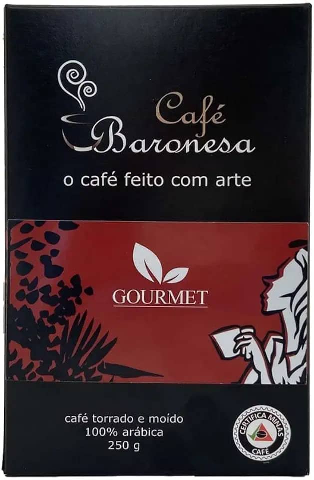 Café Baronesa moído 250 g Café Baronesa Gourmet Torrado e Moído 250g - Moagem para Cafeteira Italiana
