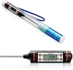 Termômetro Culinário Digital Espeto Alimento Cozinha Carne Churrasco Sobremesa Líquidos