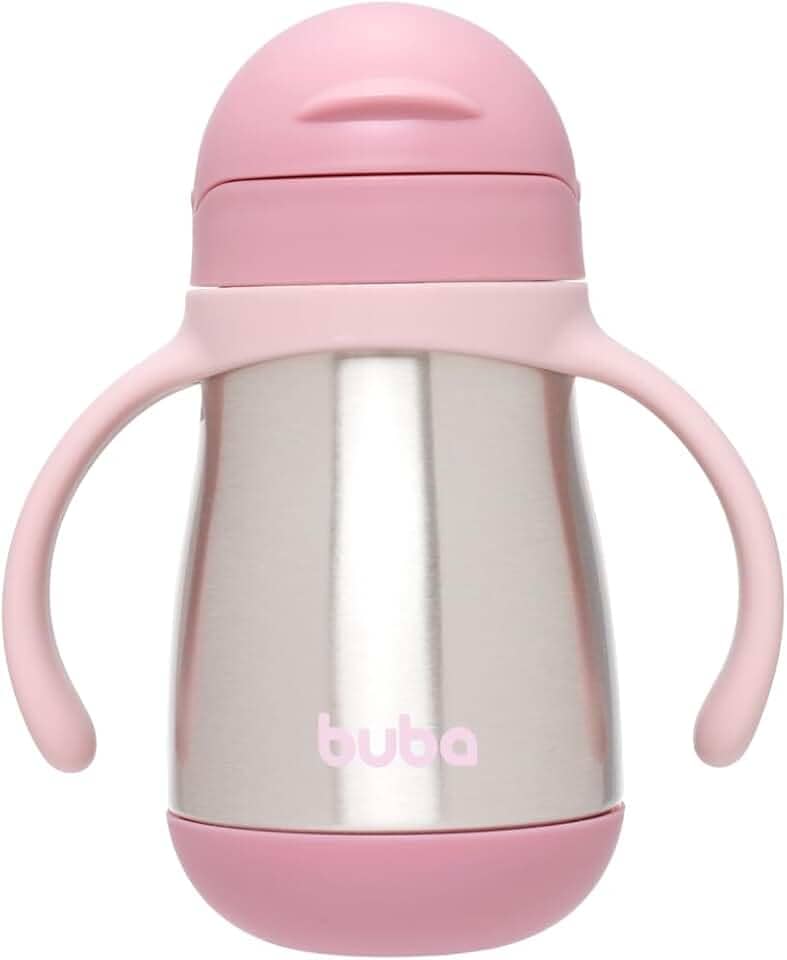 Copo Térmico Parede Dupla Com Alça Rosa