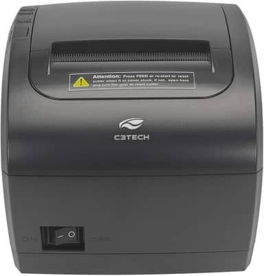 Impressora Termica de Recibos e Cupom C3Tech IT-100 USB e Lan, com guilhotina e serrilha, Sistema ESC, POS, Utilitario compatível com Windows e Linux, SDK compatível com iOS, Android, Windows