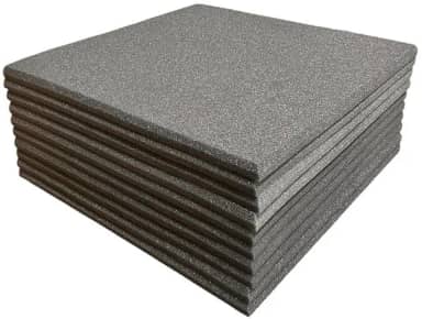 Espuma Acústica 50 X 50 X 2cm Lisa - 4 Placas Anti Chamas para Isolamento Sonoro em Estúdios e Salas de Ensaio