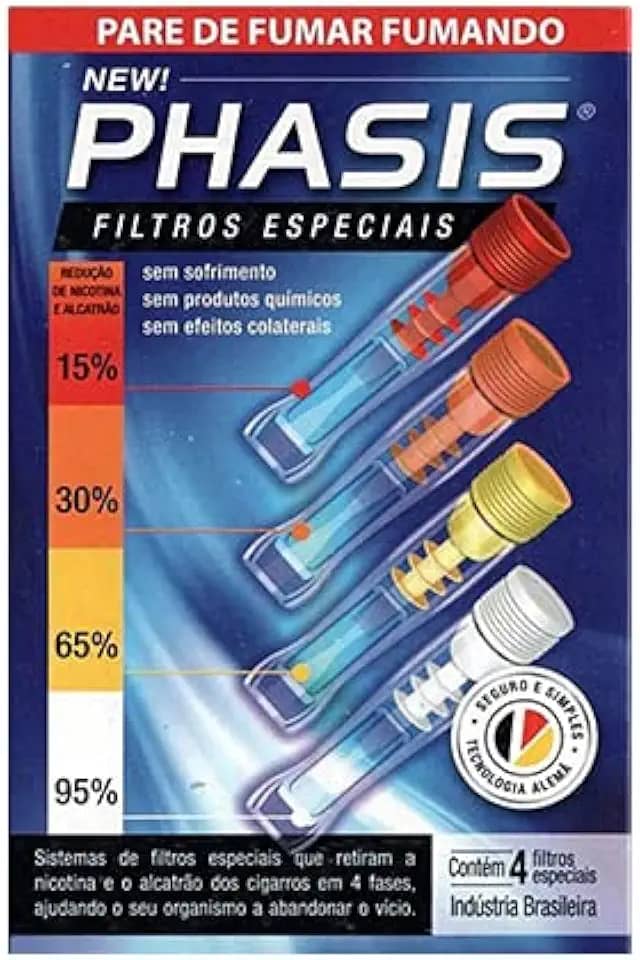 FILTRO PHASIS PARAR DE FUMAR 4 PITEIRAS