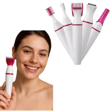 Mini Depilador Rosa Eletrico Portatil Depilação Portatil Sem Fio Feminino 4 Em 1 Aparador Pelos Intimos Para Mulheres
