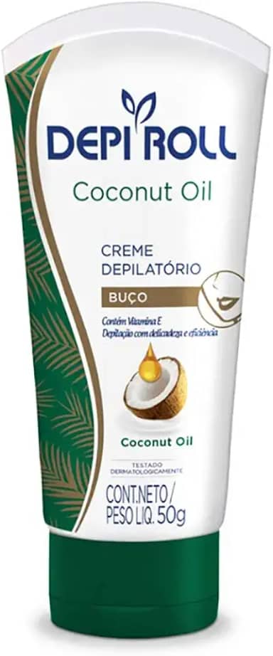 Depiroll Creme Depil Buço 50Gr Coconut