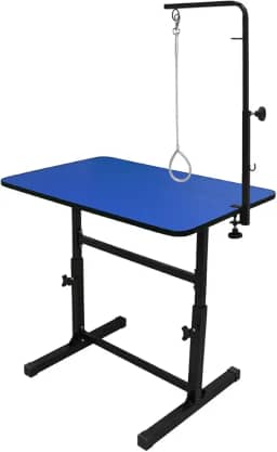 Mesa De Tosa Com Regulagem com Girafa Pet Shop Azul