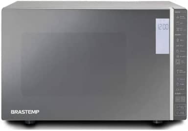 Micro-ondas Brastemp 32 Litros cor Inox Espelhado com Grill e Painel Integrado - BMG45AR 110V