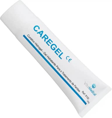Pomada Curativo Caregel Hidrogel 85g – Gel Hidratante e Absorvente para Feridas | Tratamento de Úlceras, Queimaduras, Cortes e Abrasões